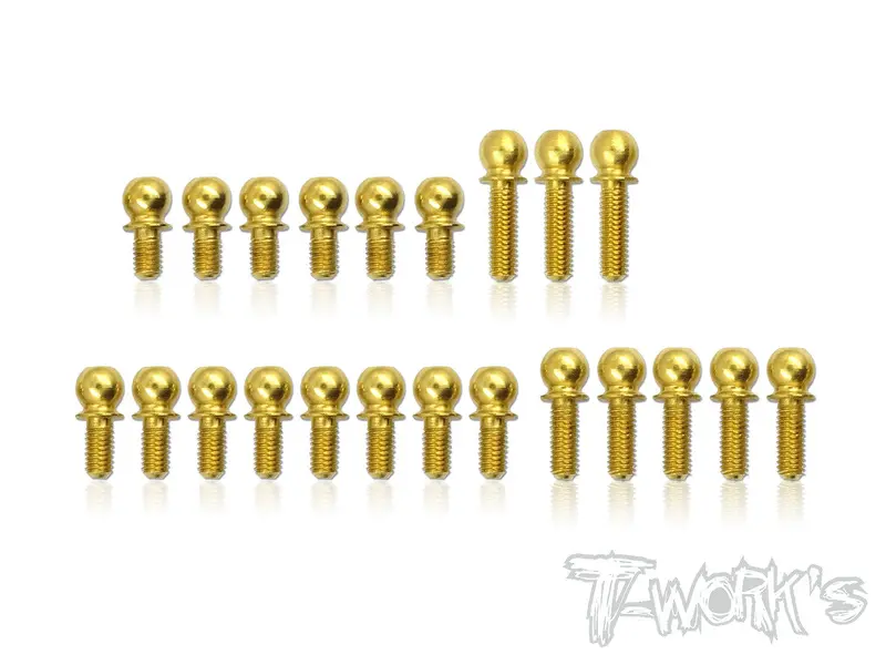 Tn-001-T419 Titanium Nitride Ball End Set ( For Xray T4'19 ) 1