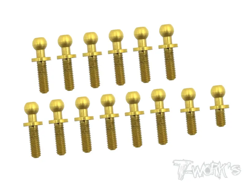 Tn-001-Yz2 Titanium Nitride Coated Steel Ball End Set ( For Yokomo Yz-2 ) 1