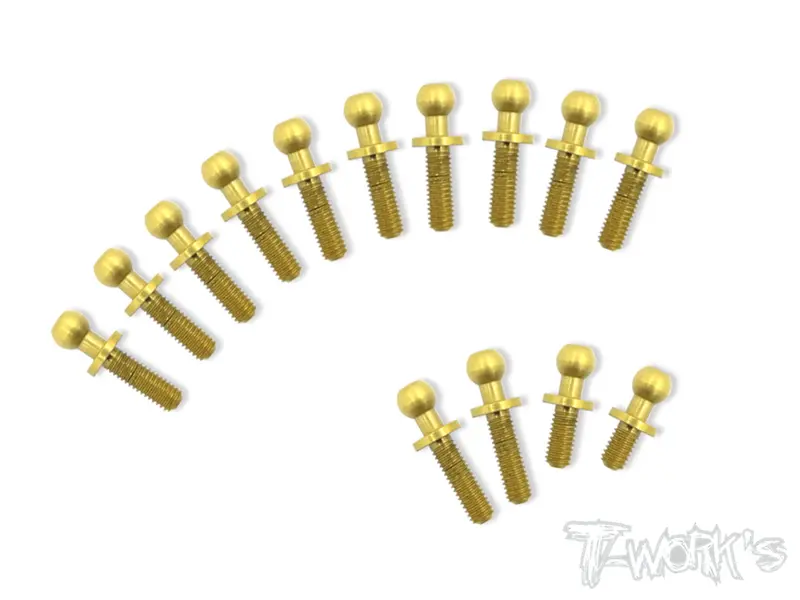 Tn-001-Yz4 Titanium Nitride Coated Steel Ball End Set ( For Yokomo Yz-4 ) 1