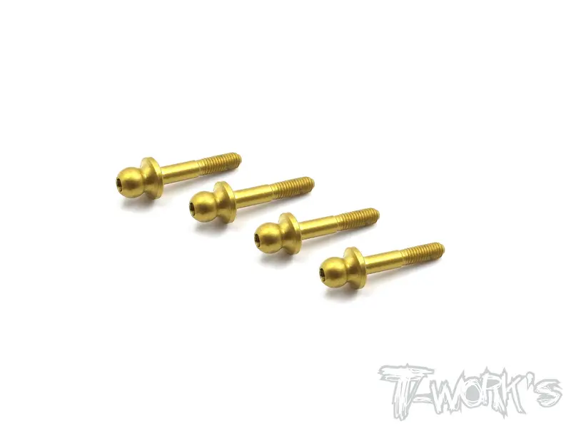 Tn-Sdx-R Titanium Nitride Rear Thread Pivot Ball Arm ( For Serpent Spyder Sdx4 ) 4Pcs. 1