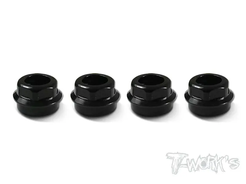 To-003 Aluminum Low Body Mounting Cap,Grooved For Folding Shock Boots ( For Hotbodies D8/D8t/D812 ) 4Pcs. 1