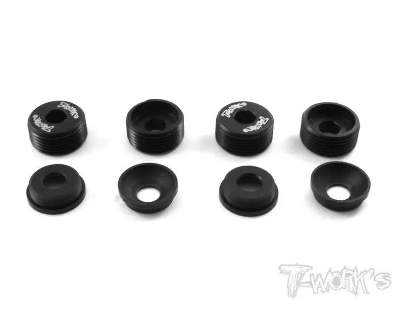 To-132 Brass Front Upright Adjust Nut With Pom Spacers ( For Mugen Mtx/Mrx)  4Pcs. 1