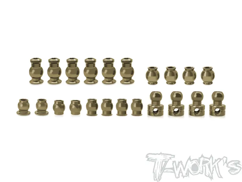 To-155-Mbx8tr   7075 Hard Coated Alum. Ball Set ( For Mugen Mbx8tr/Mrx8r Eco ) 22Pcs 1