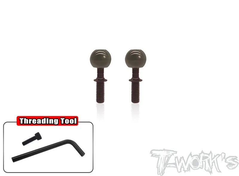 To-192L-Mbx	      Alum. Pillow Ball With Spring Steel Anti-Clockwise Shaft( For Mugen Mbx-7/7R/7Gt/Mbx8 Eco/Mbx8r ) 2Pcs. 1