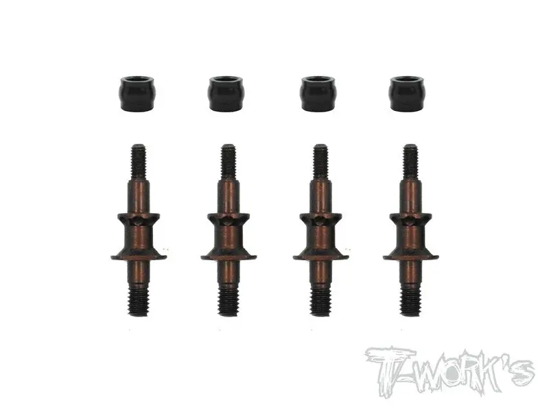 To-194 Spring Steel Shock Standoffs With Pom Shock Cap Bushings ( For Tekno Eb/Nb/Nt/Sct )4Pcs. 1