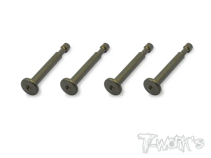 To-198-K  7075-T6 Alum.Hard Coated Lower Shock Mount Pins ( For Kyosho Mp9,Gt3,Mp9e Evo/Mp10 ) 4Pcs. 1