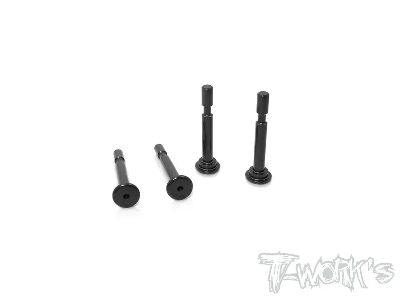 To-198-Mbx8 7075-T6 Hard Coated Lower Shock Mount Pins ( For Mugen Mbx8 / Mbx8 Eco/Mugen Mbx8r) 4Pcs. 1