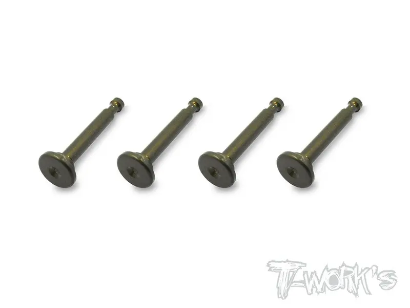To-198-S  7075-T6 Alum.Hard Coated Lower Shock Mount Pins ( For Serpent S811/ Gt ) 4Pcs. 1