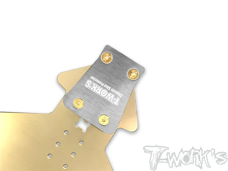 To-220-35.4   Stainless Steel Rear Chassis Skid Protector ( Sworkz S35.4 Evo / S35.4E Evo ) 2Pcs. 1