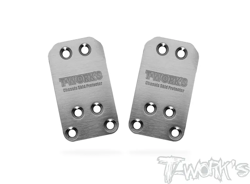 To-220-B6 Stainless Steel Rear Chassis Skid Protector ( Team Associated Rc10 B6) 2Pcs. 1