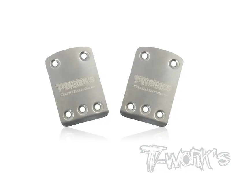 To-220-B64 Stainless Steel Rear Chassis Skid Protector ( For Team Associated Rc10 B64/B64d ) 2Pcs. 1