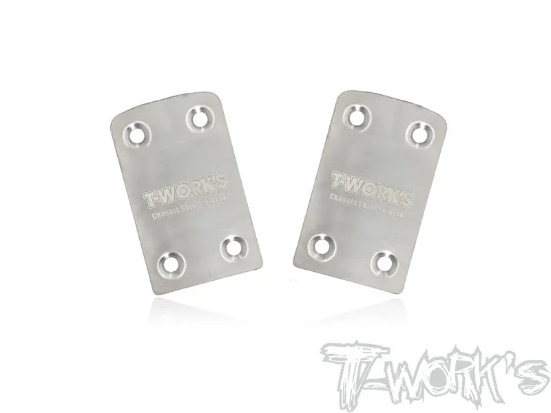 To-220-Srx Stainless Steel Rear Chassis Skid Protector ( Serpent Srx8 Evo) 2Pcs. 1