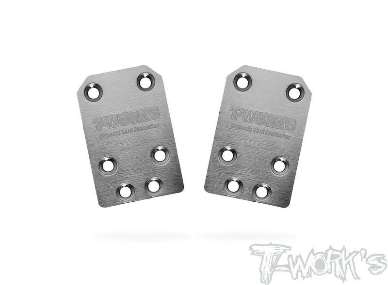 To-220-Srx4-G3 Stainless Steel Rear Chassis Skid Protector ( Serpent Srx4 Gen3 ) 2Pcs. 1