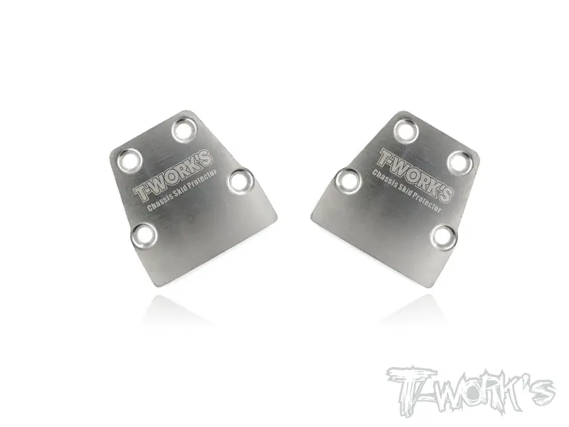 To-220-T Stainless Steel Rear Chassis Skid Protector ( Tekno Nb48.4 / Eb48.4) 2Pcs. 1