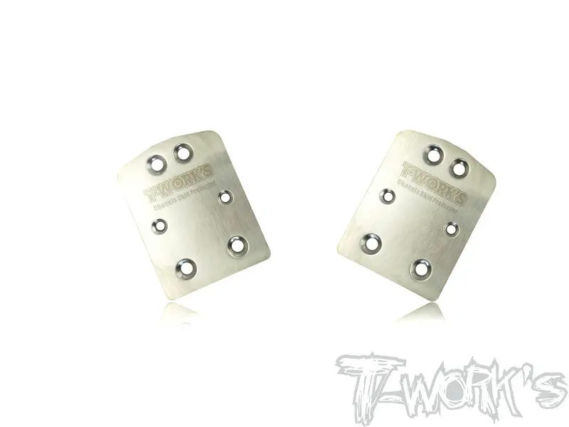 To-220-T2.0 Stainless Steel Rear Chassis Skid Protector ( Tekno Nb48 2.0 ) 2Pcs. 1