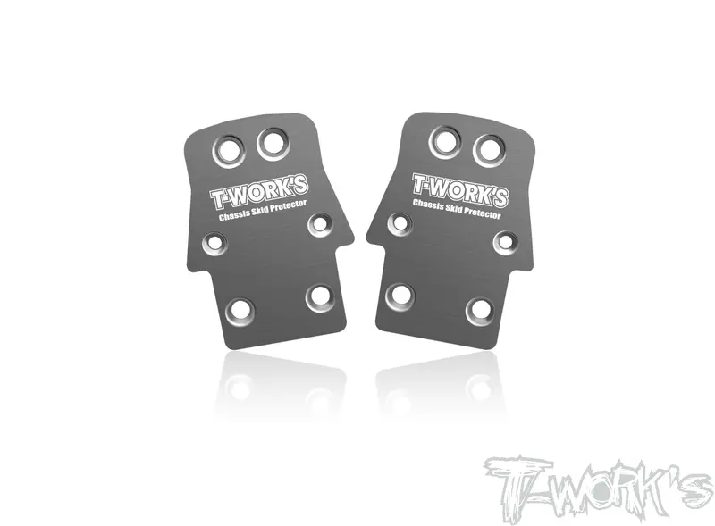 To-220-T2.1 Stainless Steel Rear Chassis Skid Protector ( Tekno Nb48 2.1/ 2.2 ) 2Pcs. 1