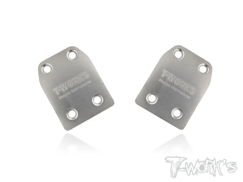 To-220-X Stainless Steel Rear Chassis Skid Protector ( Xray Xb8, Xb9,Xb8e,Xb8'22 ) 2Pcs. 1