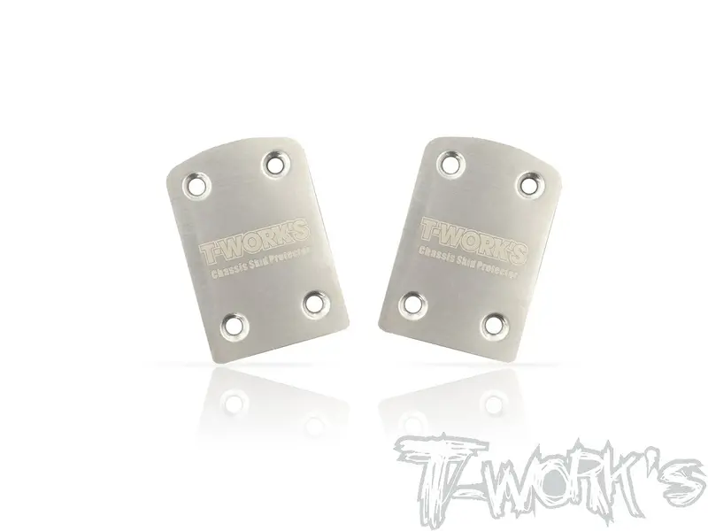 To-220-Xb4 Stainless Steel Rear Chassis Skid Protector ( Xray Xb4 ) 2Pcs. 1