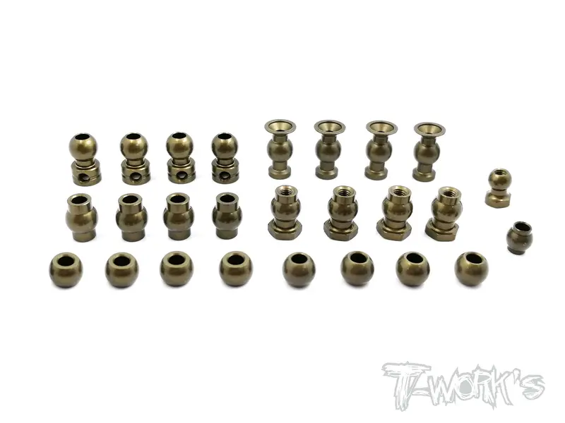 To-225 7075-T6 Hard Coated Alum. Ball Set ( For Jq Racing The Black Edition) 26 Pcs. 2