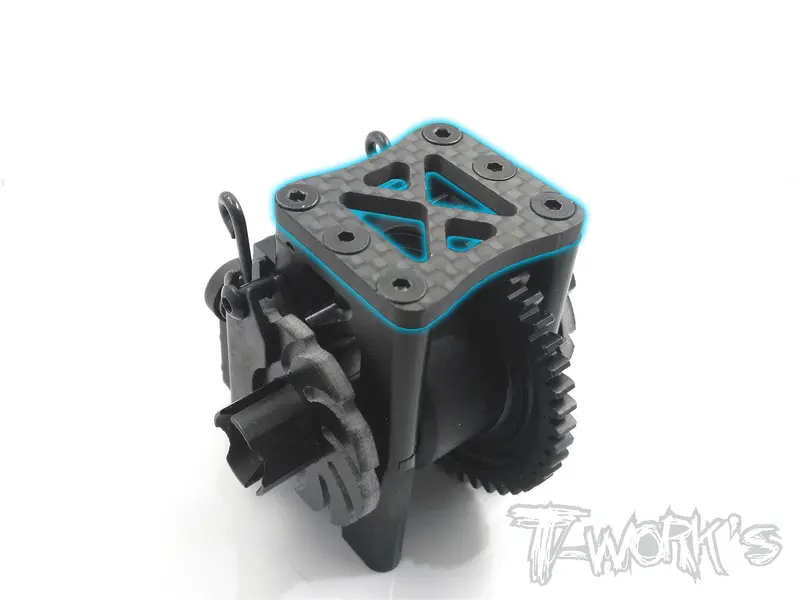 To-227-C Graphite Center Gearbox Plate ( For Jq Racing The Black Edition ) 1