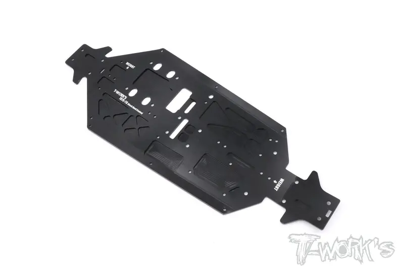 To-228-Tki4 7075-T6 Black Hard Coated Alum. Cnc Light Weight Chassis For Kyosho Mp9 Tki4 1