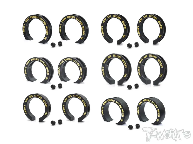To-230 Brass F.Kunckle & R. Hub Setting Weight For Kyosho Mp9 Tki4 1