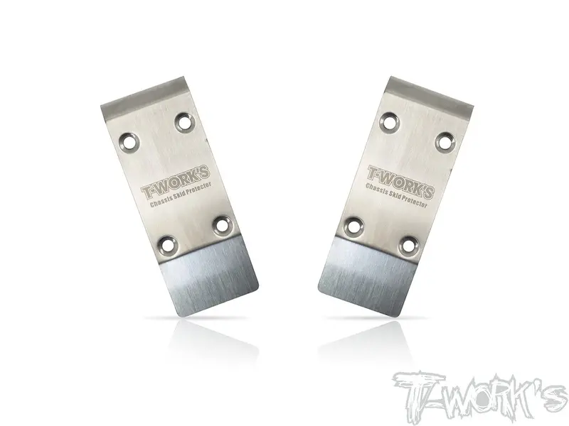 To-235-410.2	Stainless Steel Front Chassis Skid Protector ( Tekno Eb410.2 ) 2Pcs. 1