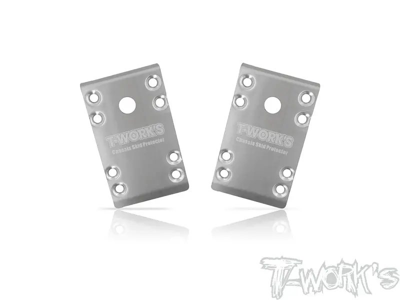 To-235-B74 Stainless Steel Front Chassis Skid Protector ( Team Associated Rc10 B74 ) 2Pcs. 1