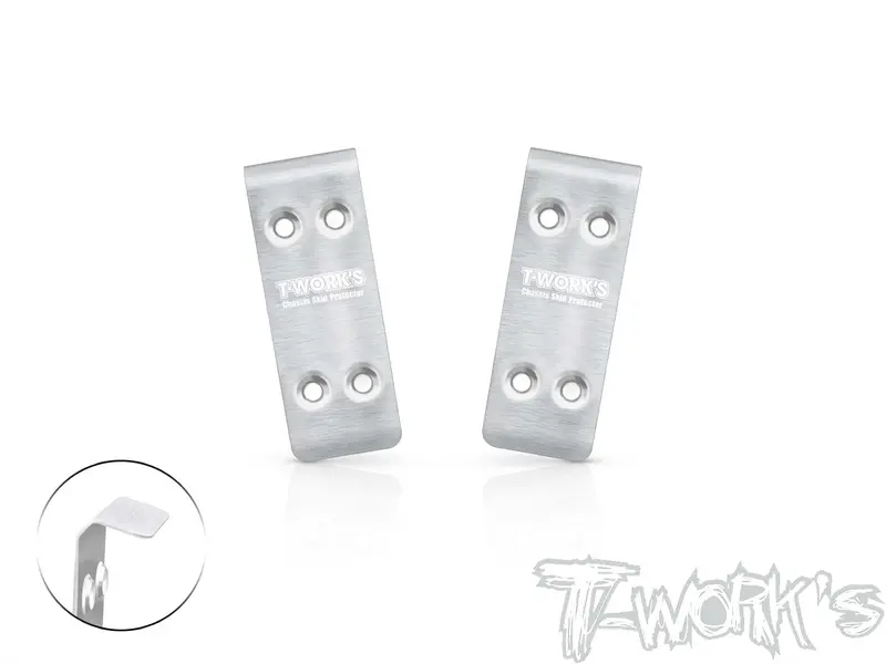 To-235-B84	  Stainless Steel Front Chassis Skid Protector ( For Team Associated Rc10 B84/B84d ) 2Pcs. 1