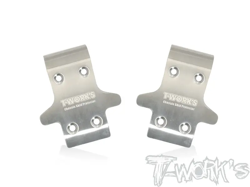 To-235-Srx Stainless Steel Front Chassis Skid Protector ( Serpent Srx8 Evo ) 2Pcs. 1