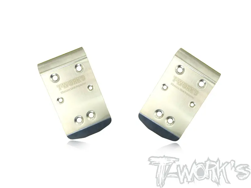 To-235-T2.0 Stainless Steel Front Chassis Skid Protector ( Tekno Nb48 2.0 ) 2Pcs. 1