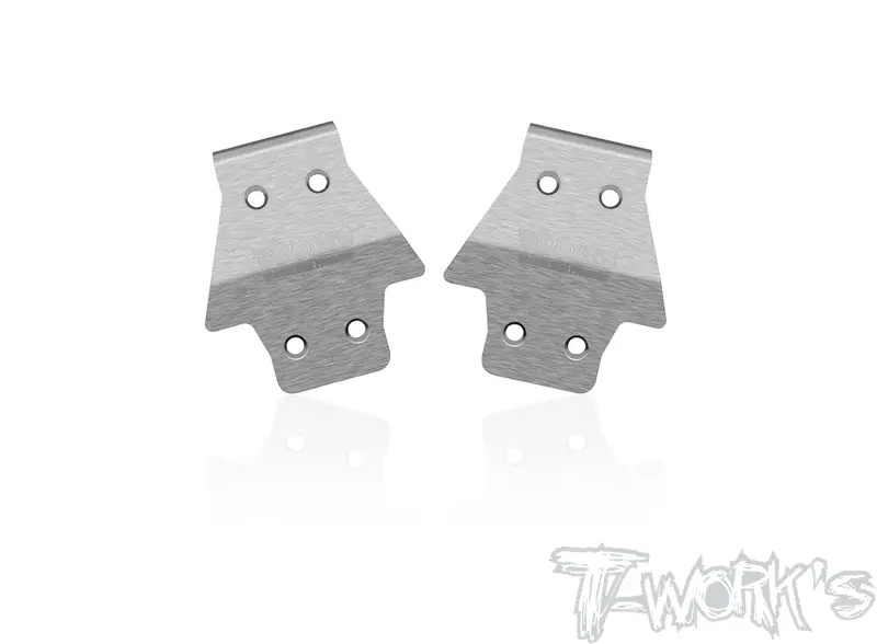 To-235-Tlr   Stainless Steel Front Chassis Skid Protector ( Tlr 8Ightx 2.0/8Ight / 8Ight X/8Ightx 2.0) 2Pcs. 1