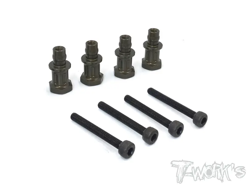 To-240-A  Hard Coated 7075-T6 Alum. Shock Standoffs ( Team Associated Rc8 B3.1/ B3/B3.2/T3.2/T3.2E )  4Pcs. 1