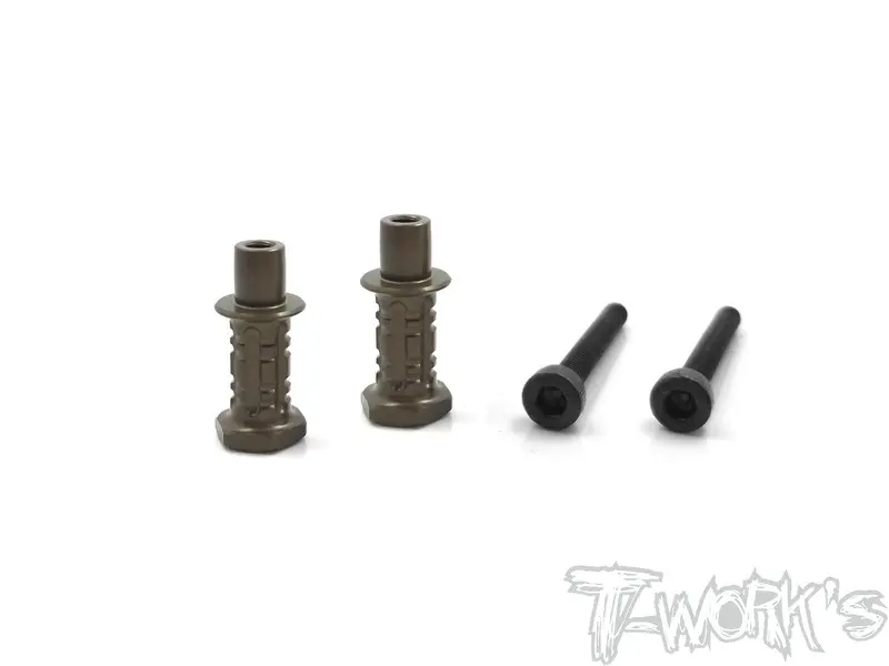 To-240-K-4 Hard Coated 7075-T6 Alum. Shock Standoffs +4Mm (For Kyosho Mp9 Tki3/Tki4,Mp9e Evo/ Mp10/Mp11)  2Pcs. 1