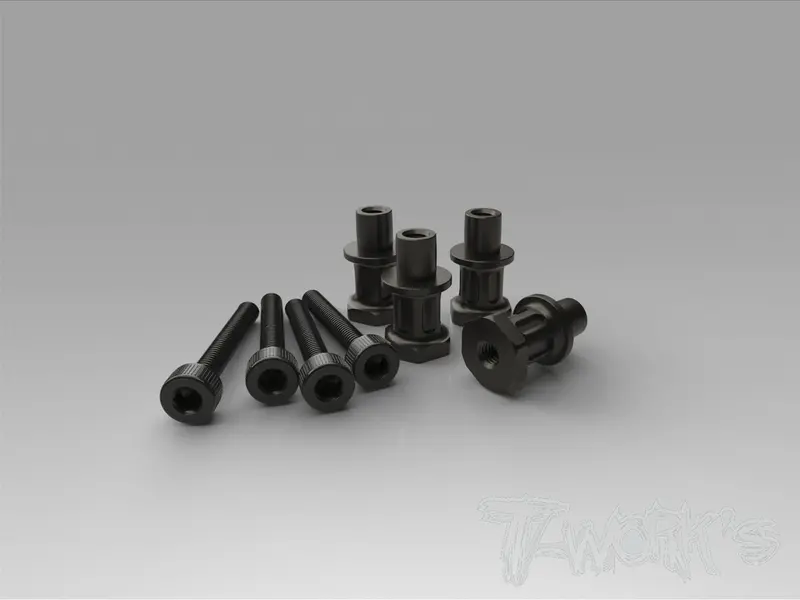 To-240-K Hard Coated 7075-T6 Alum. Shock Standoffs (For Kyosho Mp9 Tki3/Tki4/Mp9e Evo/Mp10/Mp11)  4Pcs. 1
