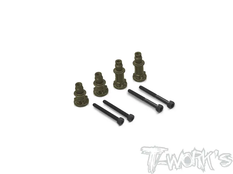 To-240-S35-4   Hard Coated 7075-T6 Alum.  Front / Rear Shock Standoffs ( For Sworkz S35-4 ) 1