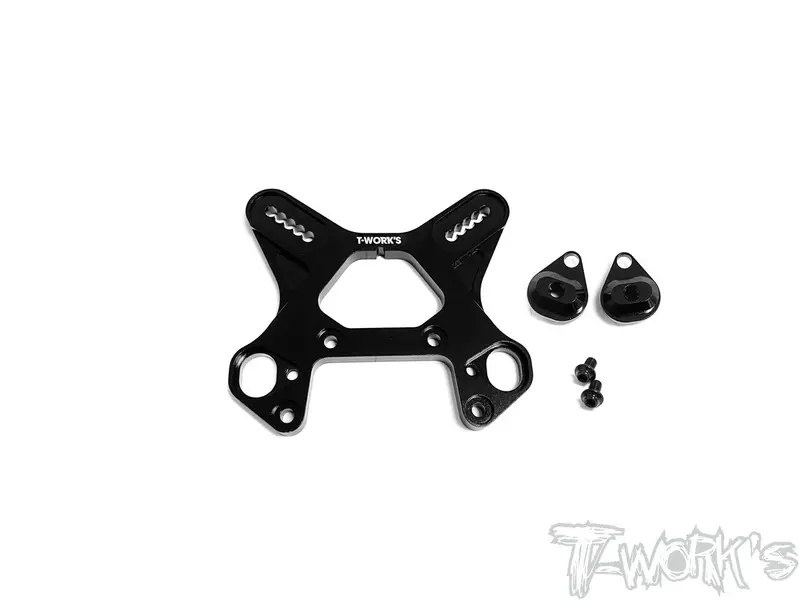 To-241-Mbx8	Black Hard Coated 7075-T6 Alum.Front Shock Tower With Removable Spacer Insert Stand ( For Mugen Mbx8/Mbx8 Eco  ) 1