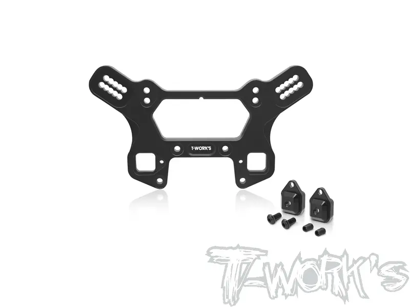 To-241-Mbx8tr	Black Hard Coated 7075-T6 Alum.Front Shock Tower With Removable Spacer Insert Stand    ( For Mugen Mbx8tr ) 1