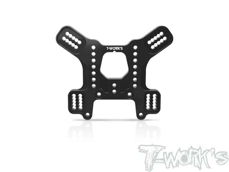 To-242-Mbx8r   Black Hard Coated 5Mm 7075-T6 Alum.Rear Shock Tower ( For Mugen Mbx8r ) 1