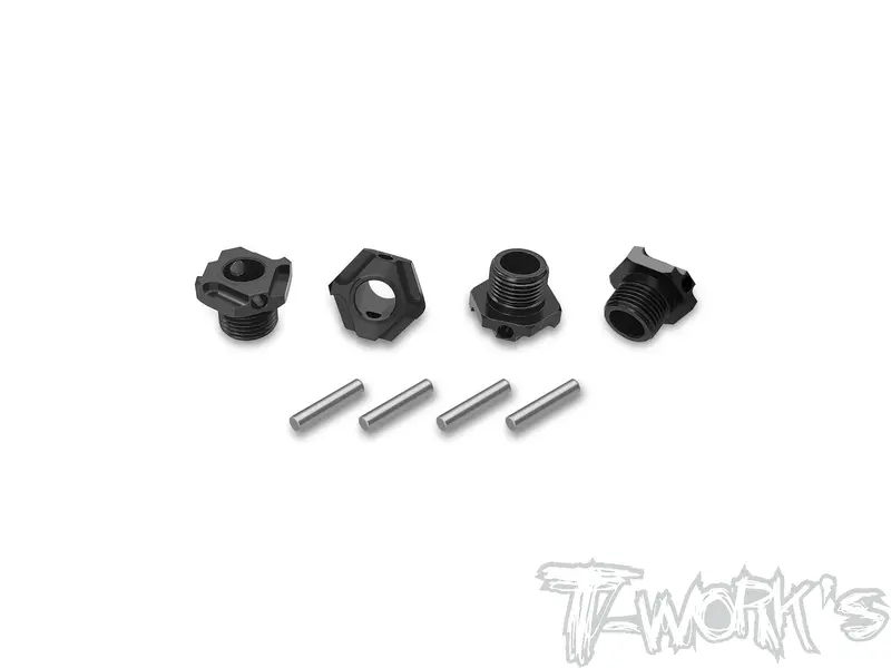 To-245-B4.1   Black Hard Coated 7075-T6 Alum.Light Weight Wheel Hub  ( Team Associated Rc8 B4.1/4.1E ) 4Pcs. 1
