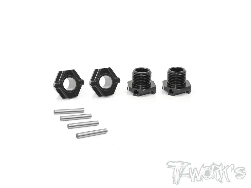 To-245-K Black Hard Coated 7075-T6 Alum.Light Weight Wheel Hub  ( For Kyosho Mp9 Tki3/Tki4/Mp9e Evo/Mp10 ) 4Pcs. 1
