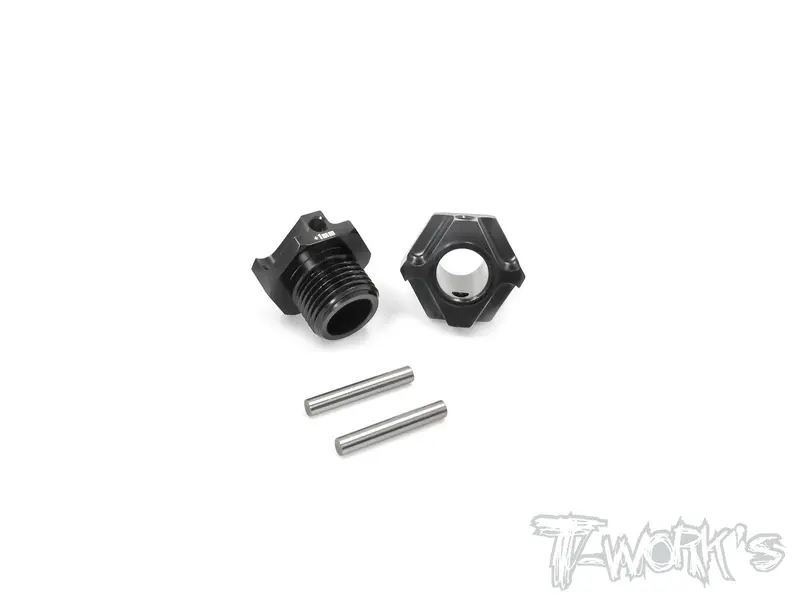 To-245-K1 Black Hard Coated 7075-T6 Alum.Light Weight Wide Offset Wheel Hub +1Mm ( For Kyosho Mp9 Tki3/Tki4/Mp10  ) 2Pcs. 1