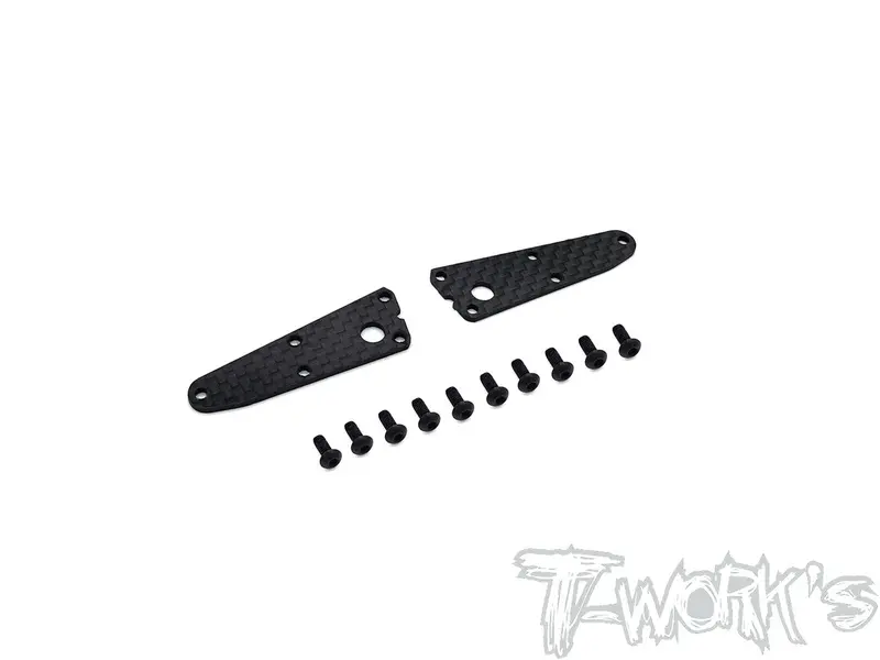 To-246-35.4-Uf   Graphite Front Upper A-Arm Stiffeners 1Mm/1.5Mm ( For Sworkz S35-4/S35-4 Evo/ S35.4Evo ) 1