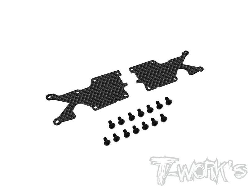 To-246-35.4Evo-R    Graphite Rear A-Arm Stiffeners 1Mm/1.5Mm ( For Sworkz S35-4 Evo/ S35.4Evo ) 1