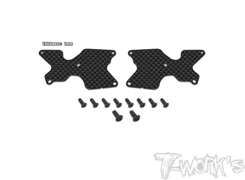 To-246-B4-R   Graphite Rear A-Arm Stiffeners 1Mm/1.5Mm  ( For Team Associated Rc8 B4 ) 1