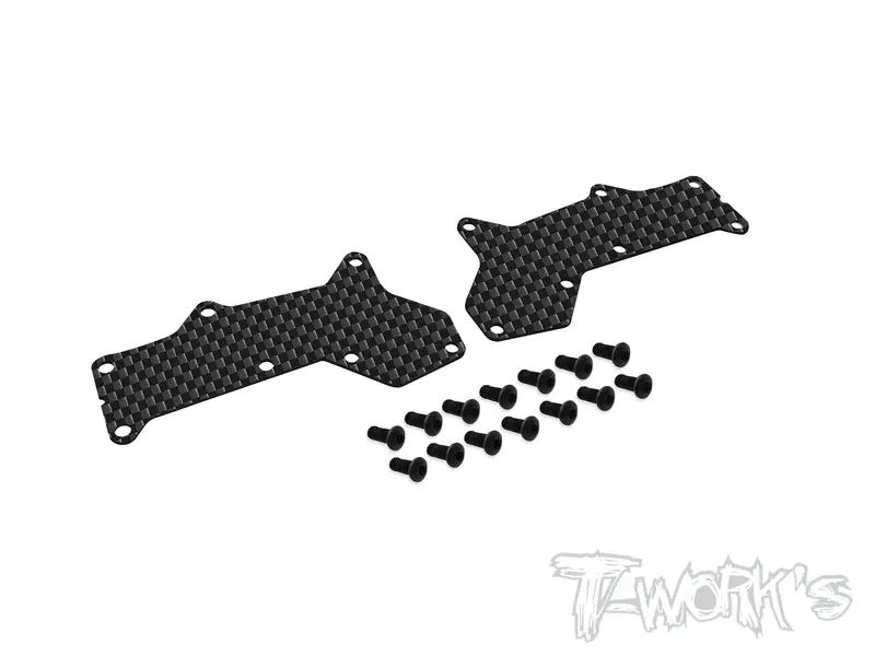 To-246-D8evo-F    Graphite Front A-Arm Stiffeners 1Mm/1.5Mm/2.0Mm ( For Hb Racing D8 Evo ) 1