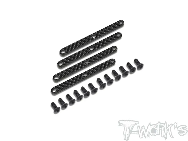To-246-F8    Graphite Front/Rear/ Front Upper  A-Arm Stiffeners 1.5Mm ( For Sparko F8 ) 1