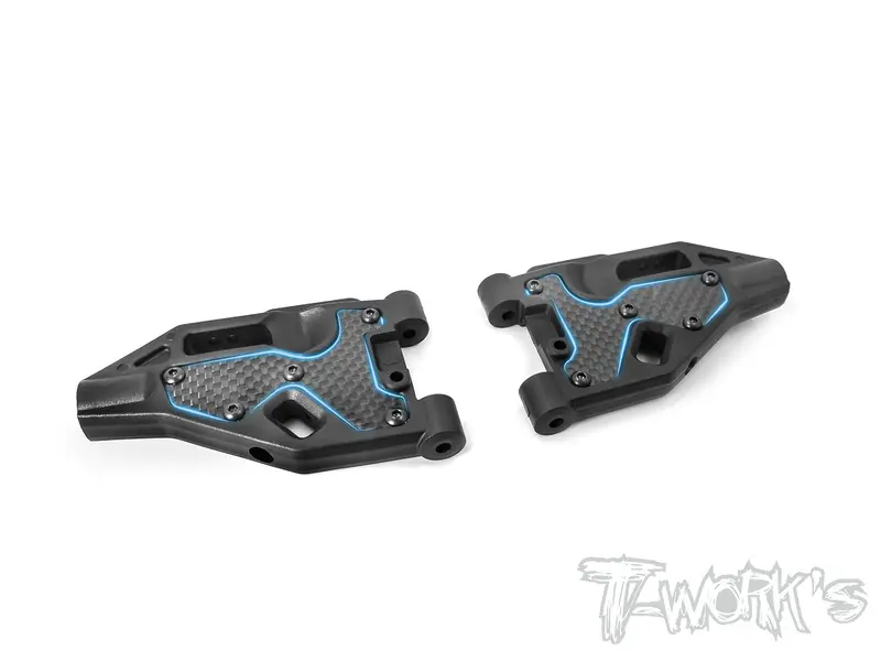 To-246-Mbx8-F Graphite Front A-Arm Stiffeners 1/1.2/2Mm  ( For Mugen Mbx8/Mugen Mbx8r ) 1
