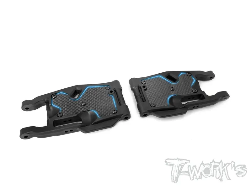 To-246-Mbx8-R Graphite Rear A-Arm Stiffeners ( For Mugen Mbx8 ) 1