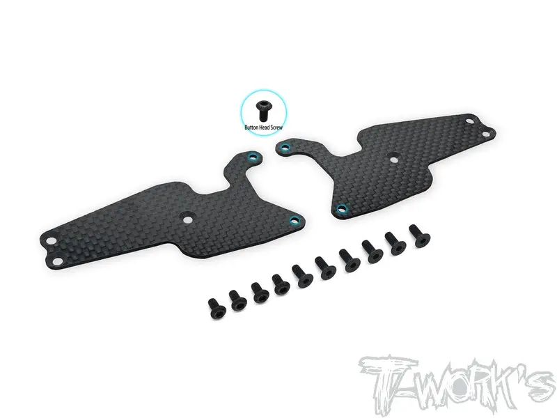 To-246-T3.2-F1.5 Graphite Front A-Arm Stiffeners 1.5Mm ( For Team Associated Rc8 T3.2 ) 1